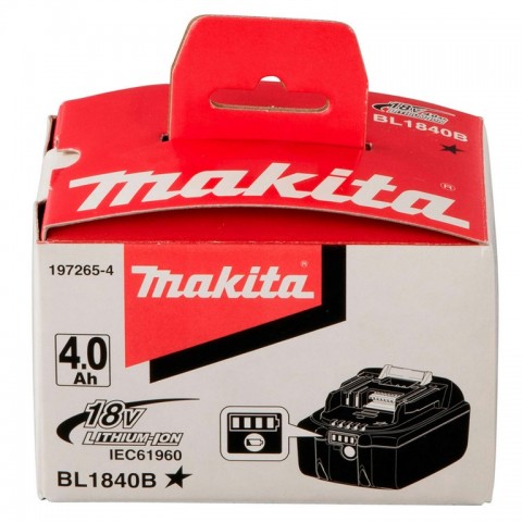 Аккумулятор Makita BL1840B "LXT" 18V 4.0Ah Li-ion 197265-4