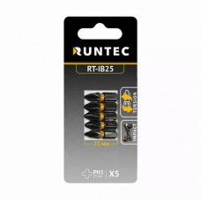 Бита ударная RUNTEC H6.35 25мм PH2 5шт