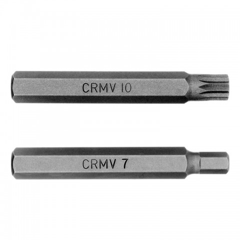 Набор бит HEX, Torx , SPLine, хвостовик-шестигранник 1/2, CrV, 42 шт. Stels