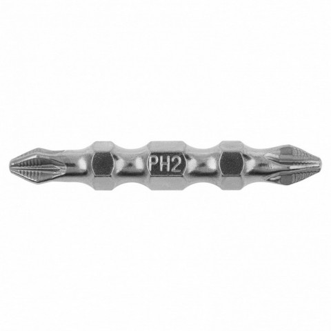 Бита двухсторонняя, PH2-PZ2 х 45 мм, сталь S2, 10 шт. Gross