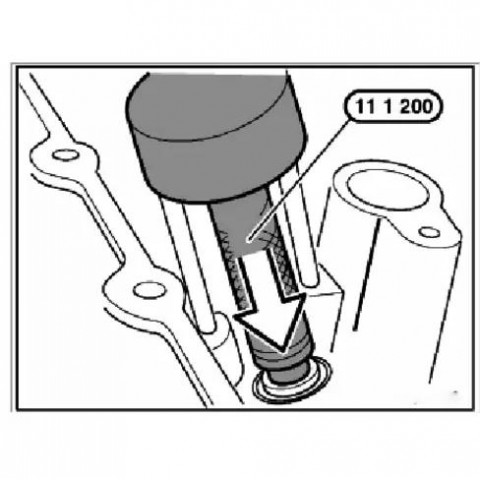 Приспособление для запрессовки маслосъемных колпачков BMW