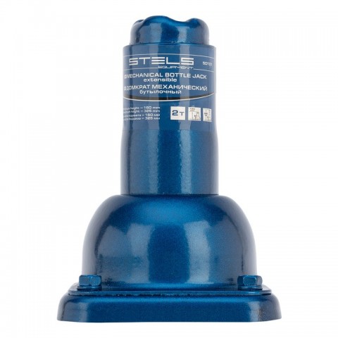 Домкрат механический бутылочный, 2 т, h подъема 160–325 мм, 2 части (домкрат, ручка) Stels