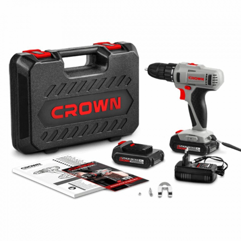 Дрель-шуруповерт аккумуляторный CROWN CT21055LBMC