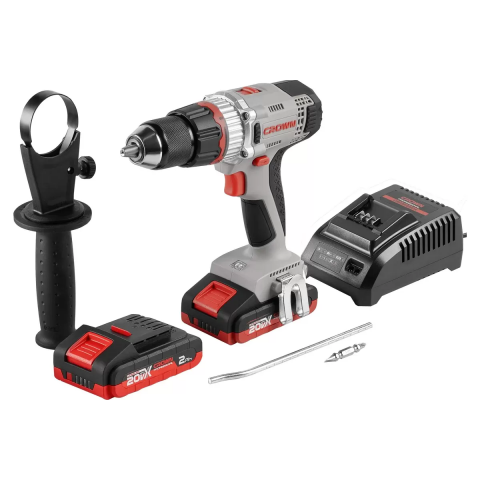 Аккумуляторный ударный шуруповерт CROWN CT21075HMX-2 BMC