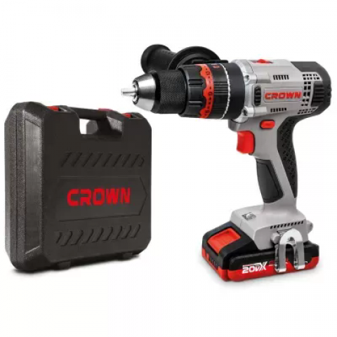 Аккумуляторный ударный шуруповерт CROWN CT21075HMX