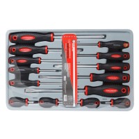 Набор отверток магнитных "Profi" S2, 14 предметов(PH:0x60, 1x30, 1x80, 2x30, 2х100,3х150мм; SL:3x75, 28202 FK-2142
