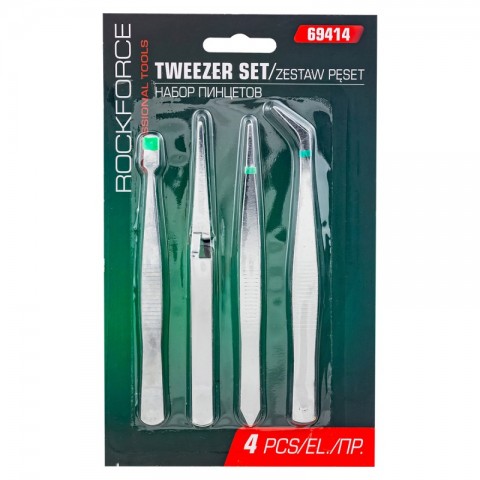 Набор пинцетов 4 предмета(L-120мм) 28431 RF-69414