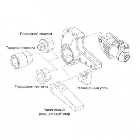 Гайковёрт гидравлический кассетный; 120 мм; 2909-29089 Нм