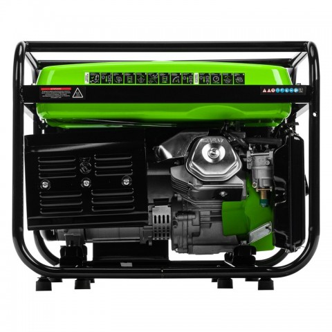 Генератор бензиновый БС-6500Э, 5.5 кВт, 230В, четырехтактный, 25 л, электростартер Сибртех