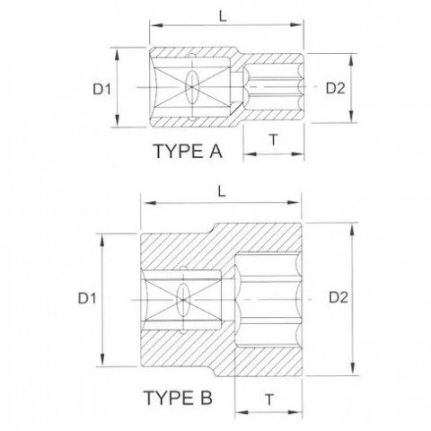 Головка торцевая 6гр. 1/2" 14 мм