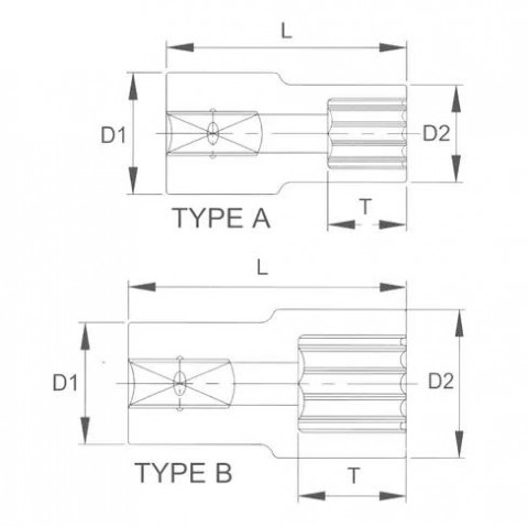 Головка торцевая super lock 3/8" 24 мм