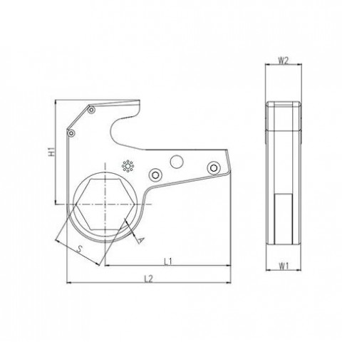 Кассета для гидравлического гайковёрта; 41 мм