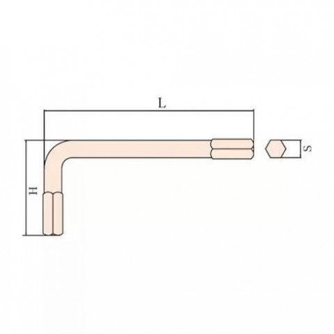 Ключ шестигранный искробезопасный 32 мм