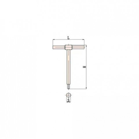 Ключ шестигранный Т-образный искробезопасный 3 мм
