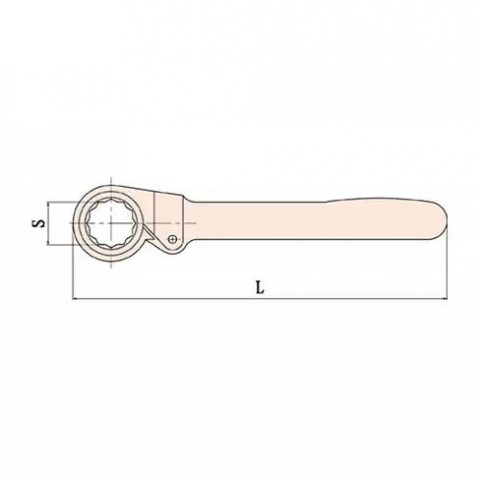 Ключ трещоточный искробезопасный 27 мм