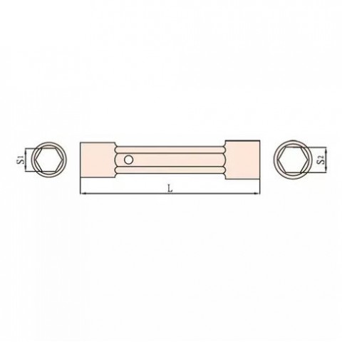 Ключ трубчатый искробезопасный 10x11 мм
