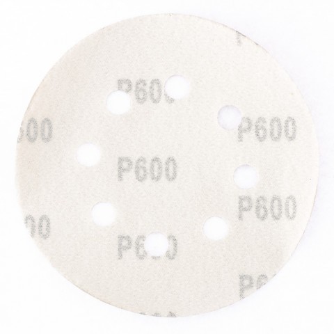Круг абразивный на ворсовой подложке под "липучку", перфорированный, P 320, 125 мм, 5 шт Matrix
