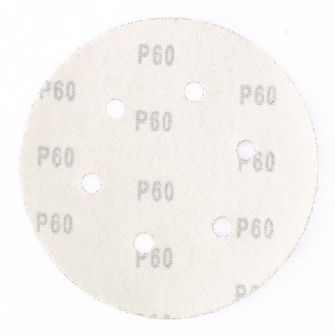 Круг абразивный на ворсовой подложке под "липучку", перфорированный, P 500, 150 мм, 5 шт Matrix