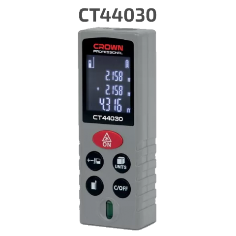 Лазерный дальномер CROWN CT44030, дальность до 80 м