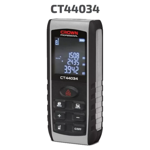 Лазерный дальномер CROWN CT44034, дальность до 80 м