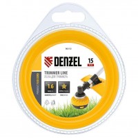 Леска для триммера звезда Denzel FLEX CORD 1.6*15м 96110