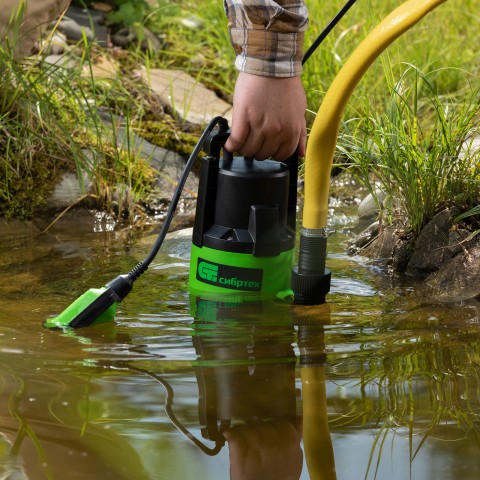 Дренажный насос для грязной воды СДН450-35, 450 Вт, напор 5.5 м, 8000 л/ч Сибртех