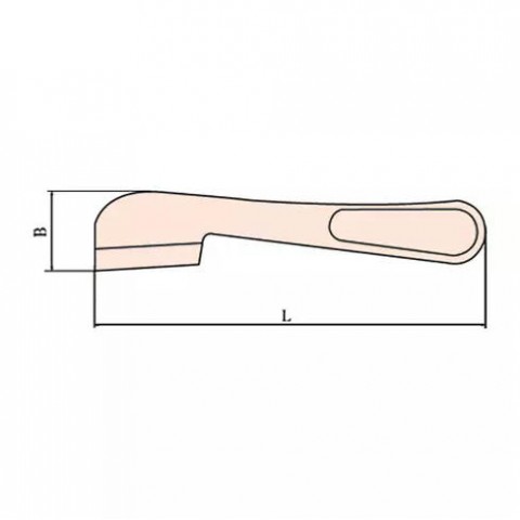 Нож для вскрытия масляных бочек искробезопасный 53 мм