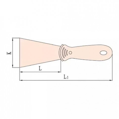 Шпатель искробезопасный 90х40 мм