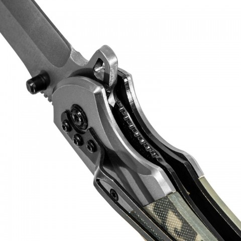 Нож складной, многоцелевой, системы Liner-Lock, с накладкой G10 на классической рукоятке Denzel