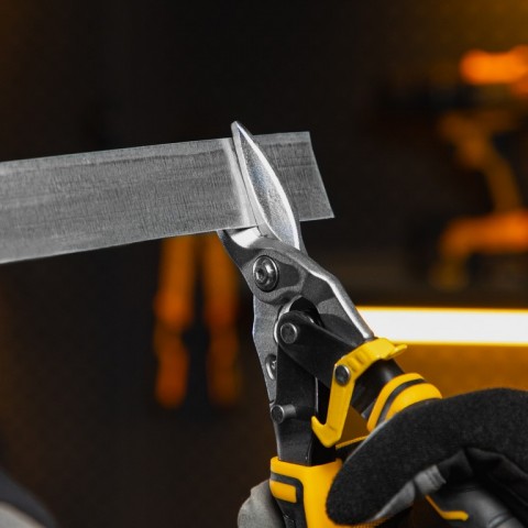 Ножницы по металлу, 270 мм, прямой рез, сталь-CrMo, трехкомпонентные рукоятки Denzel
