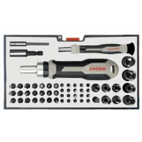 Набор бит с трещеткой 55 шт. CROWN CPHBH-AXA55
