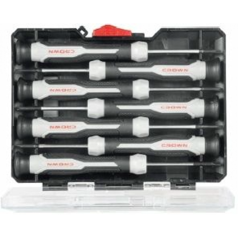 Набор прецизионных отверток с крестообразным шлицем 7шт. CROWN CPHDP-AXA7