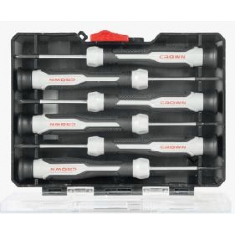 Набор прецизионных отверток с крестообразным шлицем 6шт. CROWN CPHDP-AXA6