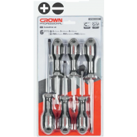 Отвертка шлицевая/отвертка крестообразная CROWN CPHDS-AX06