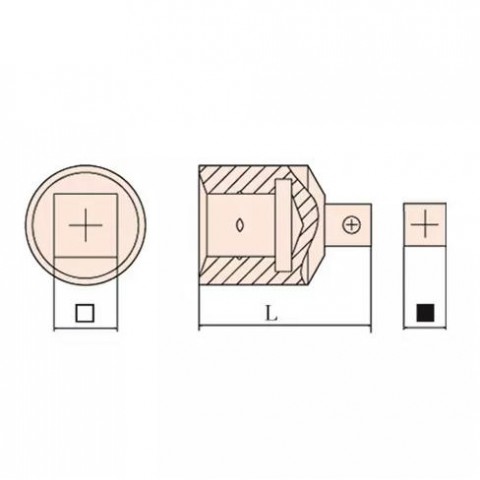 Переходник искробезопасный 1"-1/2" - 1"