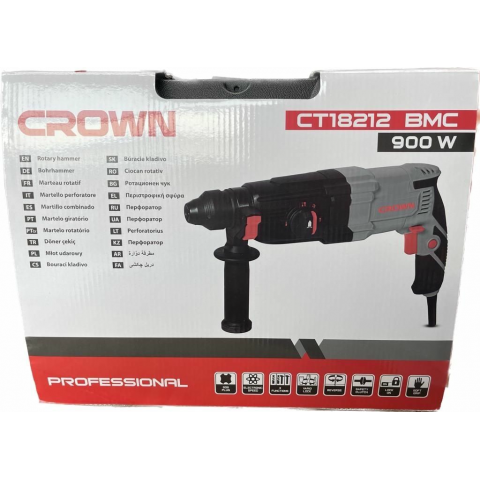 Перфоратор SDS+ (кейс) CROWN CT18212 BMC без аксессуаров