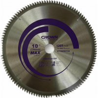 Диск пильный по металлу и дереву D254x25.4x120 (20/16мм) CROWN CTTSP0013A