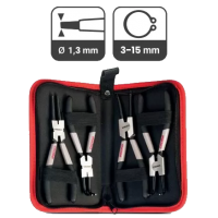 Набор щипцов для стопорных колец (холщевый мешок) 5” CROWN CPHPL-CPXB4