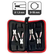 Набор щипцов для стопорных колец (холщевый мешок) 5” CROWN CPHPL-CPXB4
