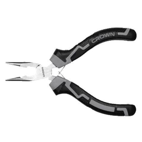Плоскогубцы мини с длинным носом 4.5" CROWN CPHPM-LNBH4