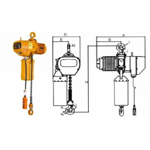 Таль электрическая цепная Mateus MS15404