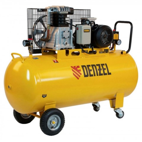 Компрессор воздушный DENZEL BCI3000-T/200 3.0 кВт ременный привод 200л 530л/мин 58119