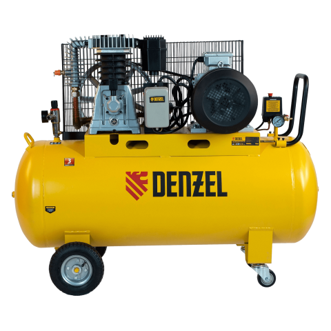 Компрессор воздушный DENZEL BCI5500-T/200 5.5кВт ременный привод 200л 850л/мин 58128