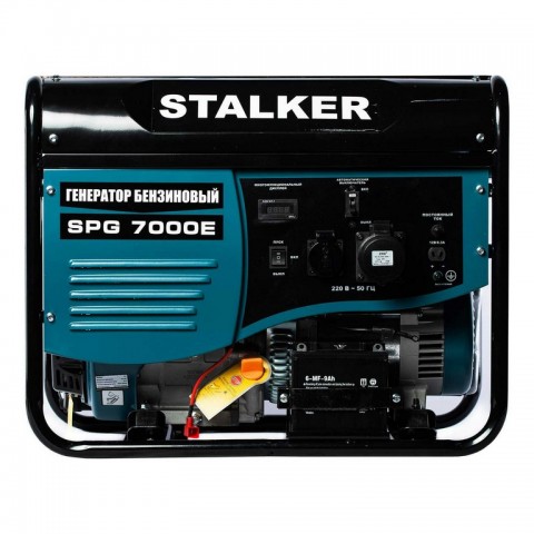 Бензиновый генератор STALKER SPG-7000E / 5кВт / 220В