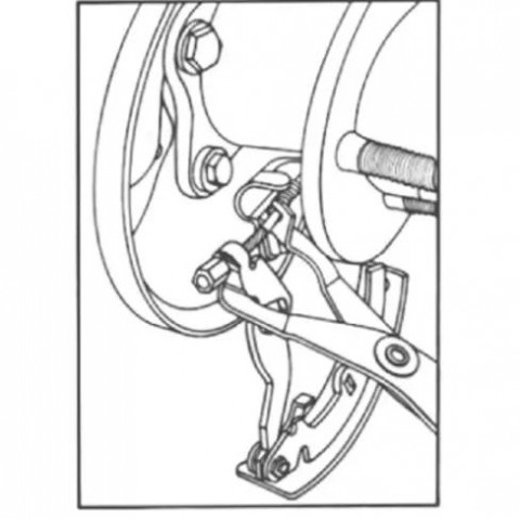 Щипцы для сжатия пружин стояночного тормоза