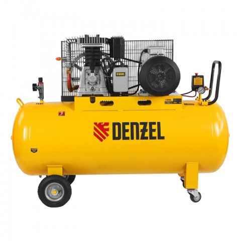 Компрессор воздушный, ременный привод BCI5500-T/270, 5.5 кВт, 270 литров, 850 л/мин Denzel