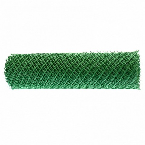 Решетка заборная в рулоне, 1.3 х 20 м, ячейка 70 х 55 мм, пластиковая, зеленая, Россия
