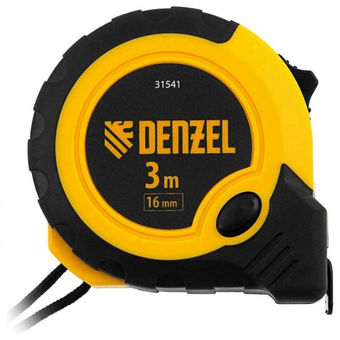 Рулетка Denzel кнопка-пауза 16мм 3м 31541