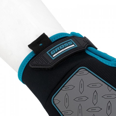 Перчатки универсальные, усиленные, с защитными накладками, DELUXE, размер M (8) Gross
