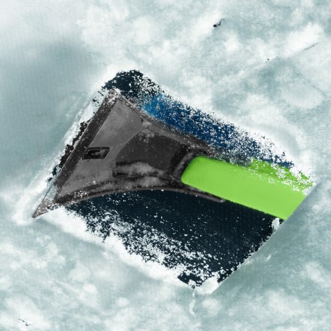 Щетка-сметка для снега со съемным скребком, мягкая рукоятка, 540 мм Сибртех